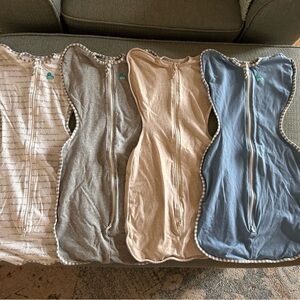 Set of Four Love to Dream Medium Baby Swaddle Wraps